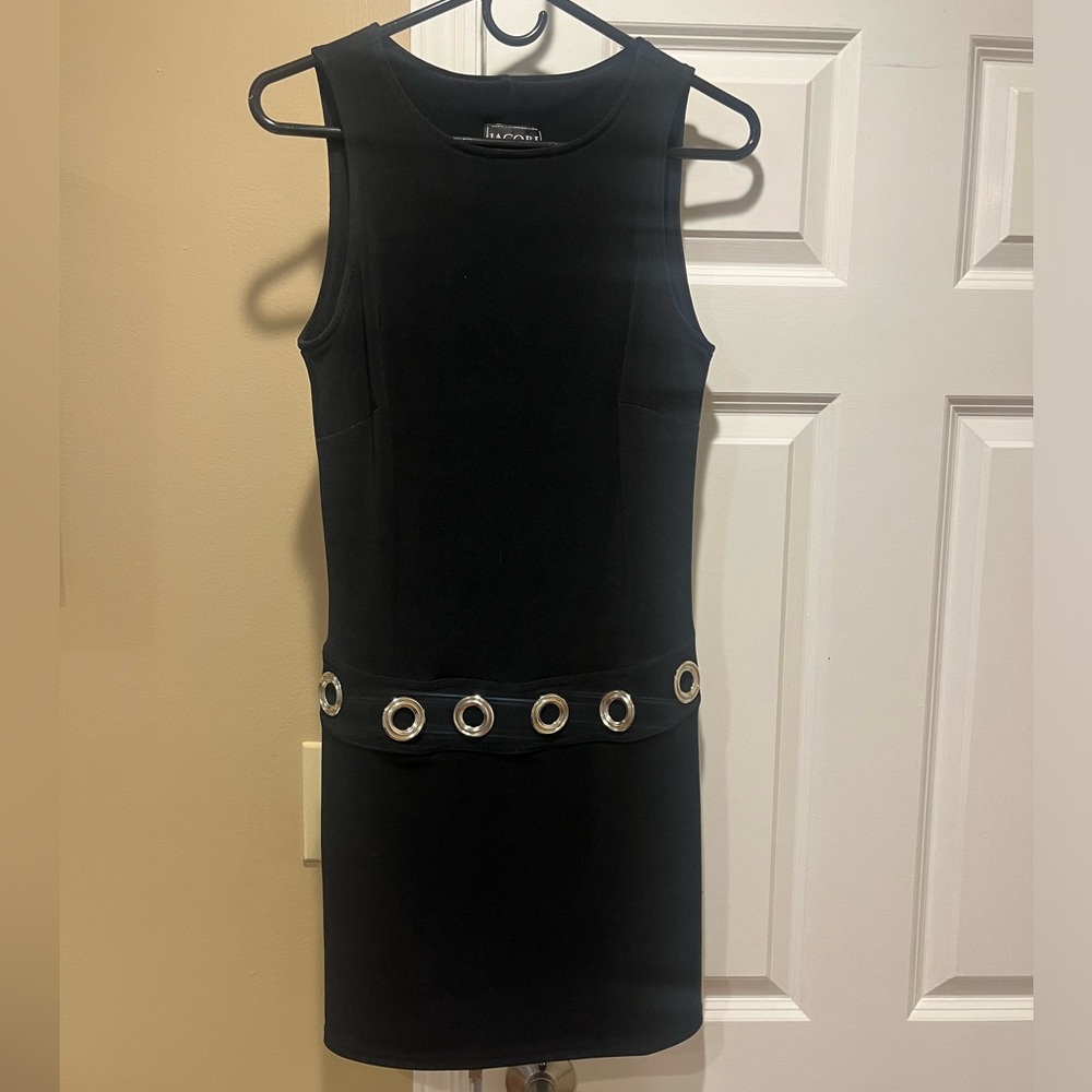 Jacobi New York Black Stretch Studded Dress